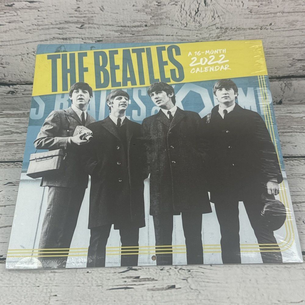 The Beatles 2022 16 Month Wall Calendar Band Rock and Rollโ Music New Sealed